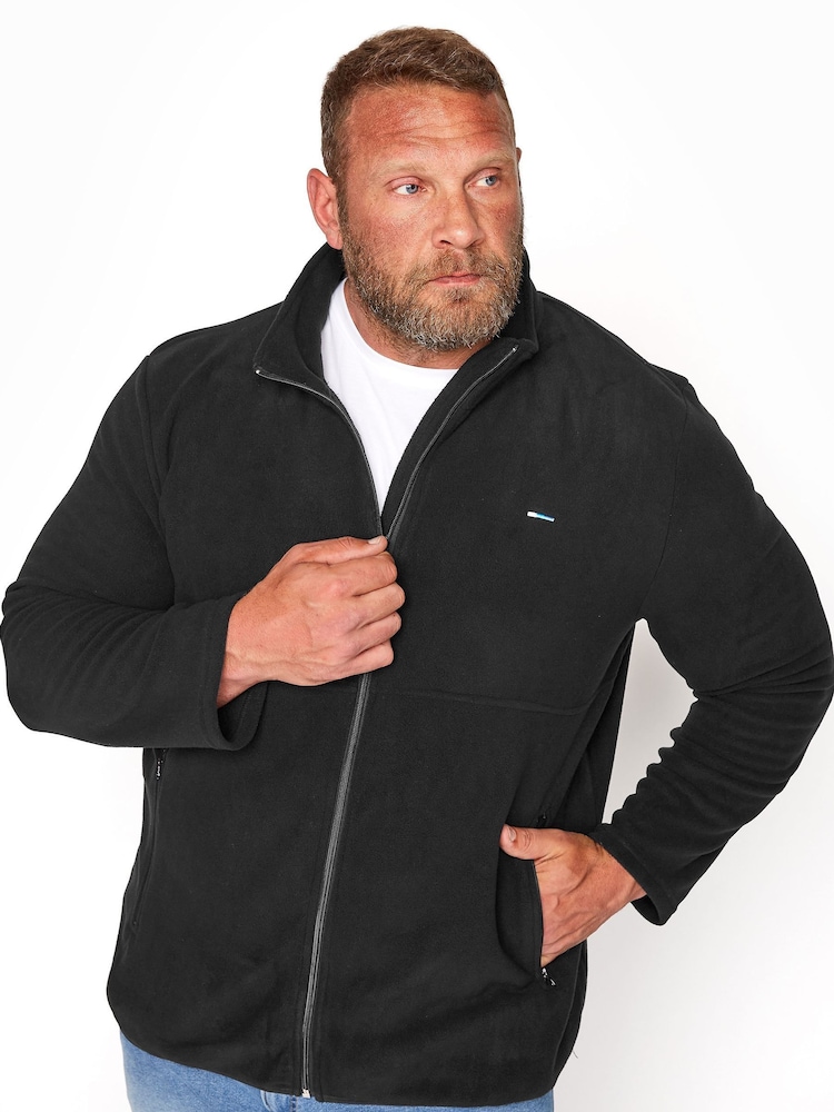 BadRhino Big & Tall Black Zip Thru Fleece - Image 1 of 3
