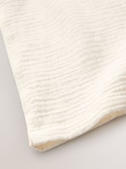 Buttermilk Double Cloth 100% Cotton Short Sleeves Textured Shirt (3-16yrs) - Image 4 of 4
