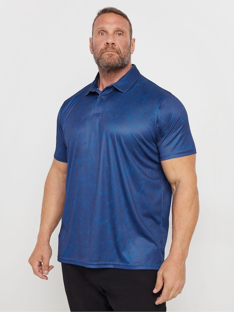 BadRhino Big & Tall Dark Blue Golf Polo Shirt - Image 1 of 3