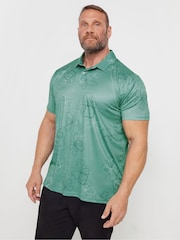 BadRhino Big & Tall Green Golf Polo Shirt - Image 1 of 3
