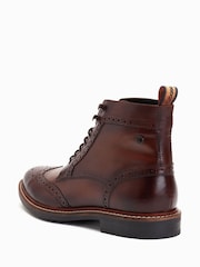 Base London Dealer Lace-Up Brogue Boots - Image 3 of 6
