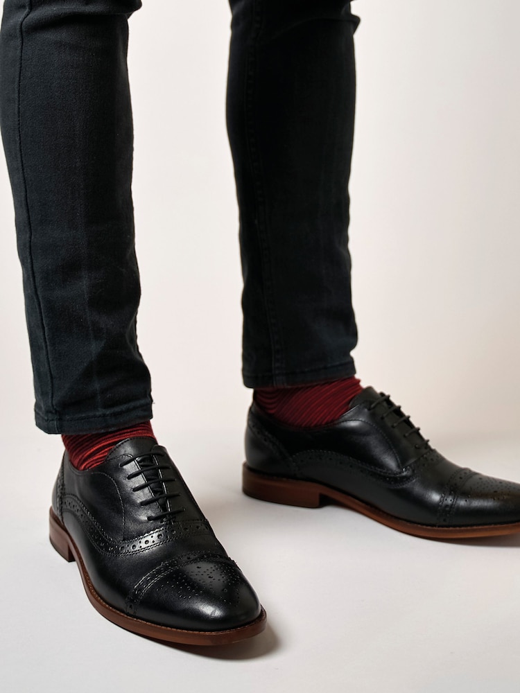 Base London Cast Lace-Up Brogue Shoes - Image 1 of 6