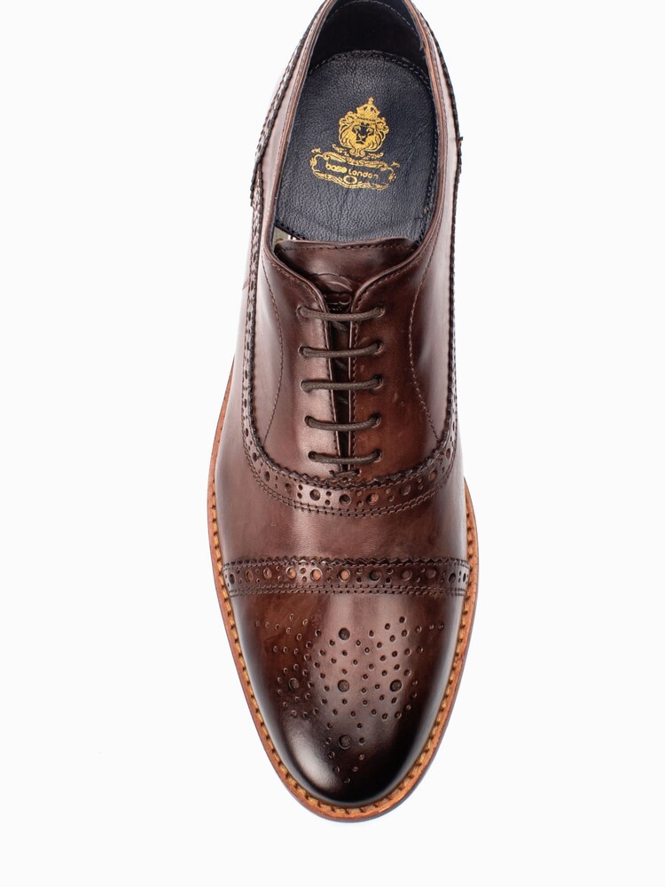 Brogue Scarpe Base London Mens Brown Base London Hatfield Brogue