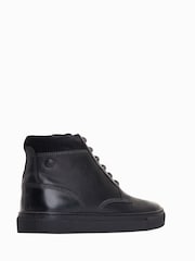 Negro - Base London Cabbie Alto Top Trainers - Imagen 2 de 6