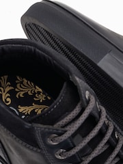 Negro - Base London Cabbie Alto Top Trainers - Imagen 6 de 6