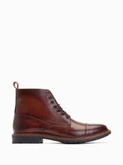 Braun - Base London Stake Schnürstiefel mit Zehenkappe - Bild 1 von 6