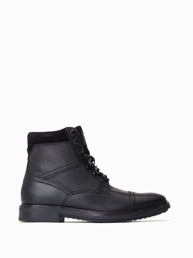 Base London Ashland Lace Up Toe Cap Boots - Image 1 of 6