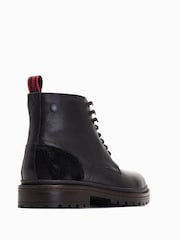 Schwarz - Base London Dettori Arbeitsstiefel mit Schnürung - Bild 2 von 6