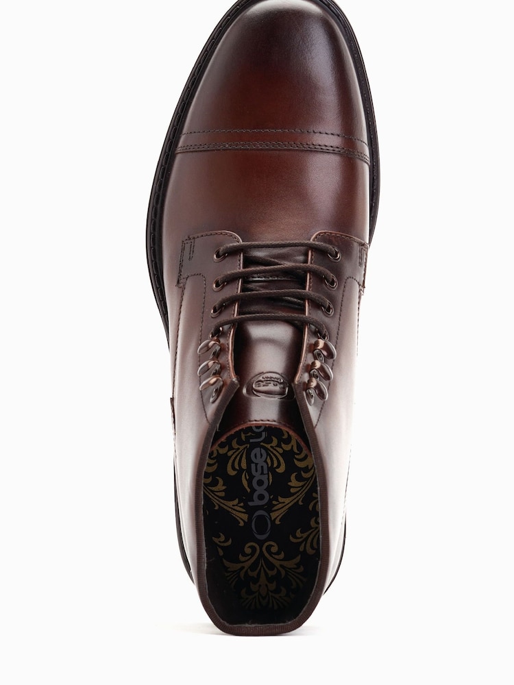 Base London Duke Lace Up Toe Cap Boots - Image 4 of 6