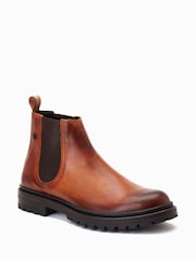Светло-коричневый - Base London Walsh Pull On Chelsea Boots - Изображение 3 из 6