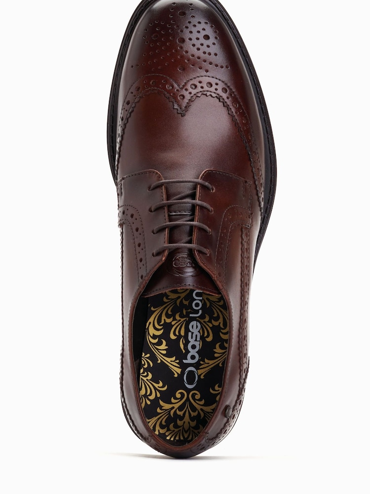 Base London Anson Lace Up Brogue Shoes - Image 4 of 6