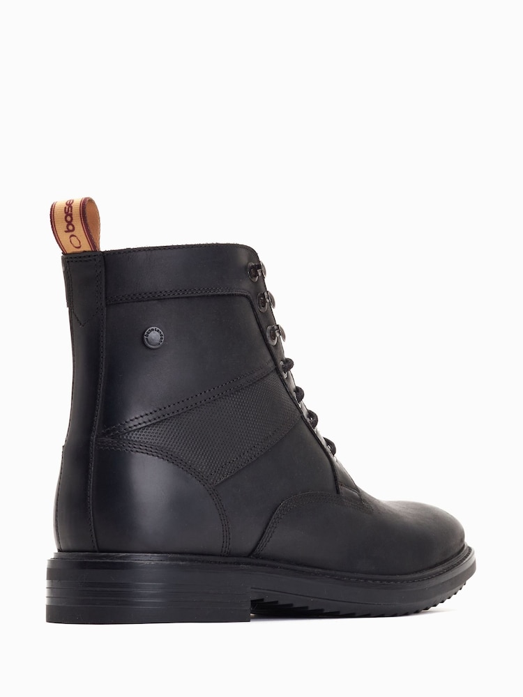 Schwarz - Base London Dickson Schnürstiefel - Bild 2 von 6
