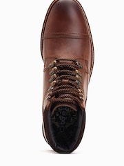 Base London Ashland Lace Up Toe Cap Boots - Image 4 of 6
