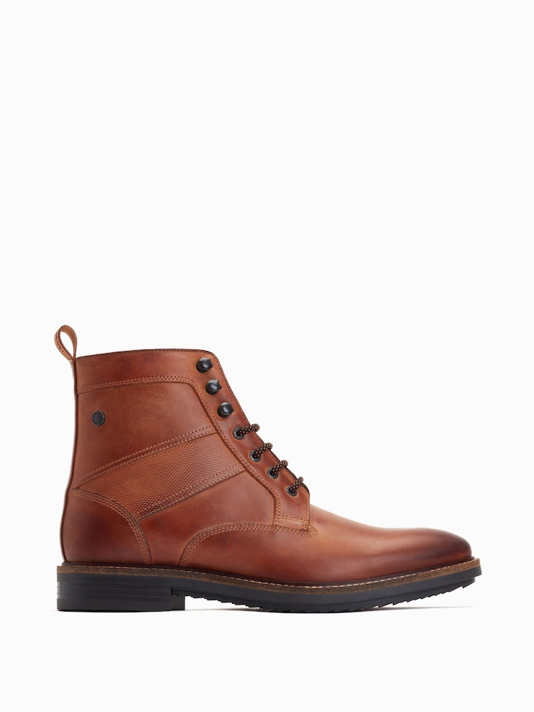 Tan - Base London Dickson Schnürstiefel - Bild 1 von 6