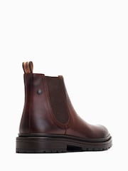 Темно-коричневый - Base London Walsh Pull On Chelsea Boots - Изображение 2 из 6