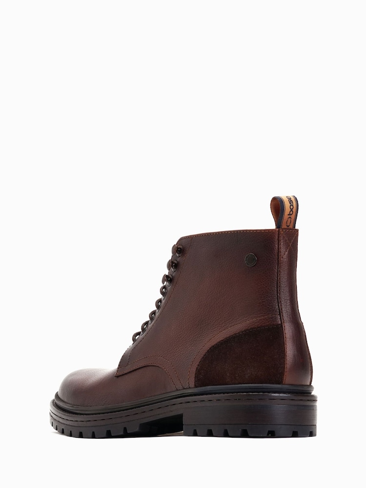 Dunkelbraun - Base London Dettori Arbeitsstiefel mit Schnürung - Bild 2 von 6 Dunkelbraun - Base London Dettori Arbeitsstiefel mit Schnürung - Bild 2 von 6
