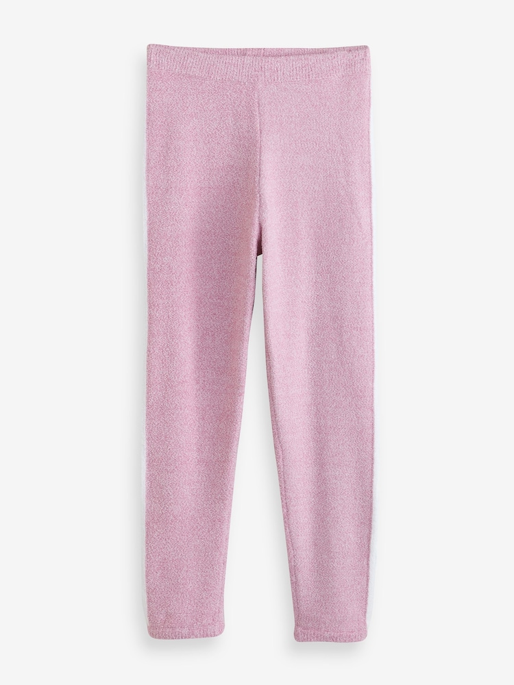 DKNY Pink Boucle Knit Top & Joggers Set - Image 3 of 3