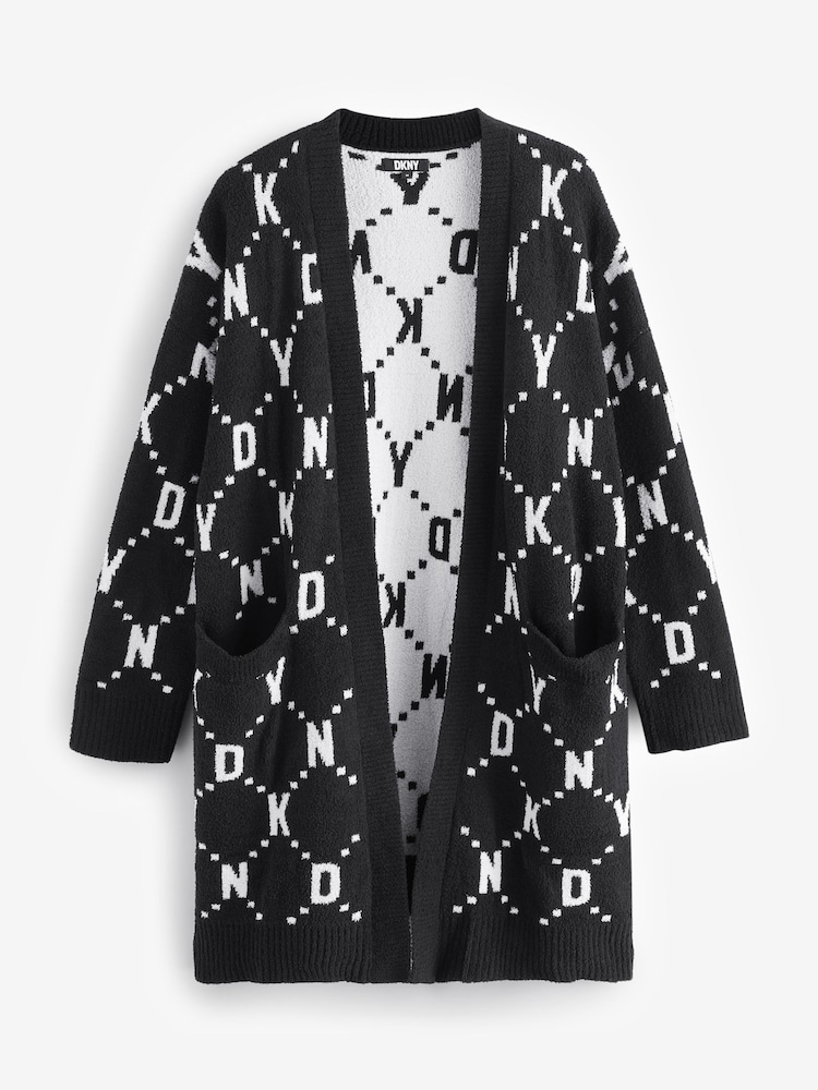 DKNY Boucle Knit Cozy Cardigan - Image 1 of 1