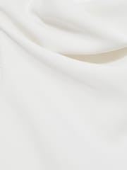 Reiss Ivory Shauna 9-13 yrs High-Neck Drape Back Dress - Image 4 of 4