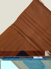 Accessorize Brown Push Lock Wallet - Image 2 of 2
