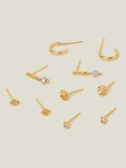 Accessorize Tone 14ct Stud in obročasti uhani 5 komplet - Slika 1 iz 2
