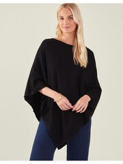 Accessorize Black Knit Poncho - Image 1 of 4