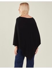 Accessorize Black Knit Poncho - Image 3 of 4
