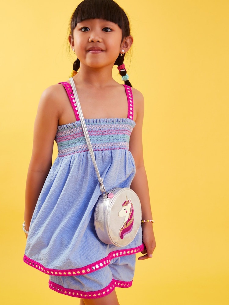 Angels By Accessorize Girls Silver Unicorn Cross-Body Bag - Image 1 of 2