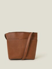 Accessorize Brown Mini Bucket Bag - Image 1 of 3