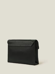 Accessorize Black Woven Satin Envelope Clutch Bag - Image 3 of 3