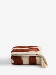 Rust Brown Abstract Berber Wiggle Throw - Image 6 of 6