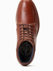 Base London Dugan Lace-up Chukka Brown Boots - Image 4 of 6