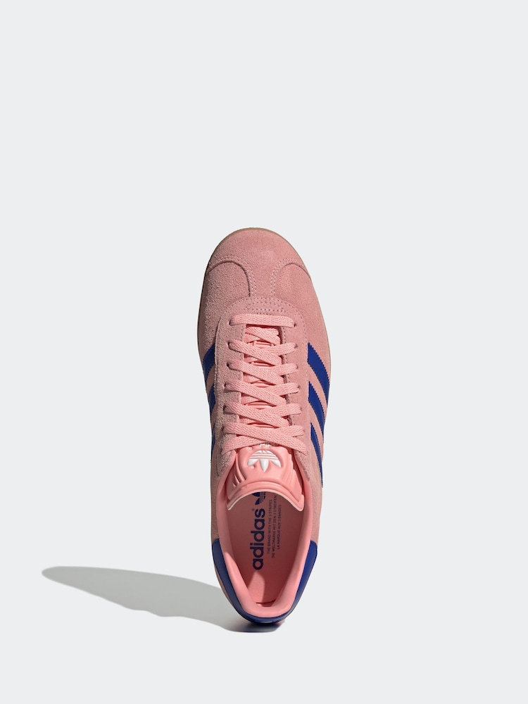 adidas Originals Pink Gazelle Trainers - Image 6 of 9