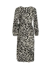 VILA Printed Long Sleeve V-Neck Midi Dress - Bild 7 von 7