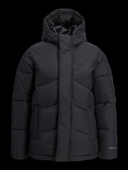 JACK & JONES JUNIOR Blue Hooded Puffer Nautical Jacket - Image 4 of 10