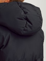 JACK & JONES JUNIOR Blue Hooded Puffer Nautical Jacket - Image 7 of 10