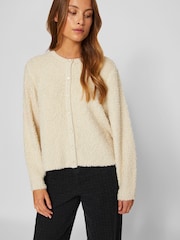 Vila dolg rokav; z dolgimi rokavi Button Up Knit pletena jopa jakna; suknjič - Slika 5 iz 6