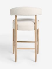 Casual Boucle Oyster Aire Bar Stool - Image 4 of 7