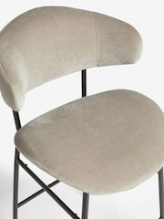 Light Natural Bryer Fixed Height Relaxed Chenille Bar Stool - Image 5 of 6