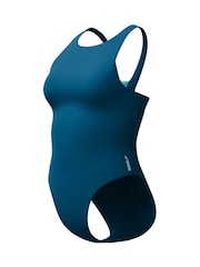 Speedo Green Solid High Neck Swimsuit - Image 10 of 10