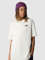 The North Face Cream Oversized Simple Dome 100% Cotton T-Shirt - Image 3 of 6