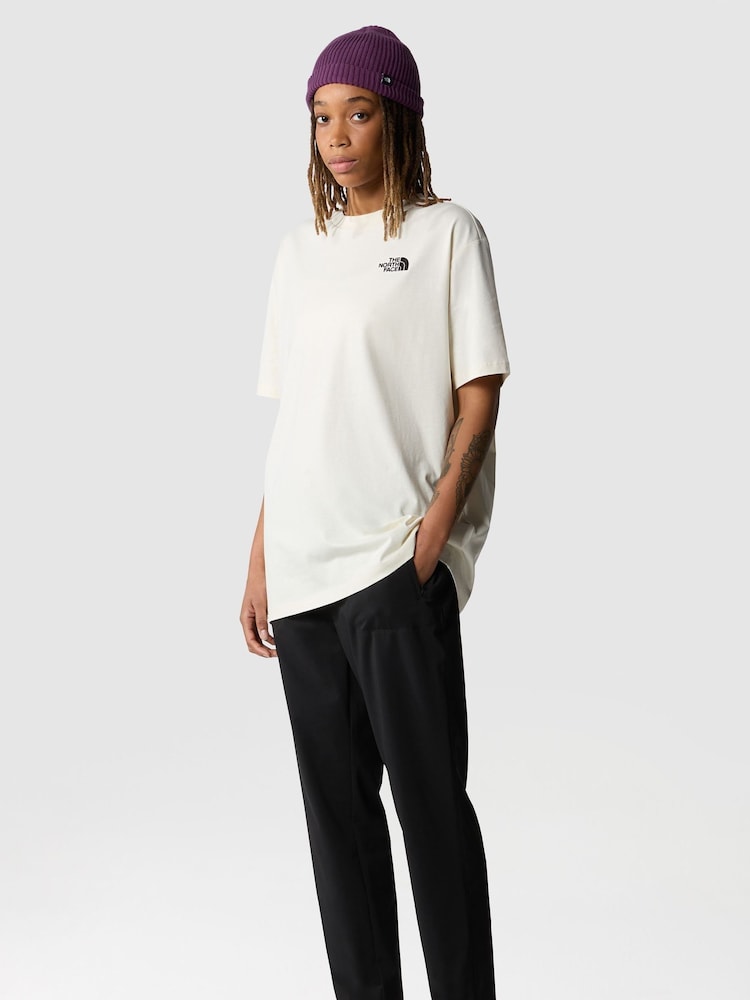 The North Face Cream Oversized Simple Dome 100% Cotton T-Shirt - Image 4 of 6