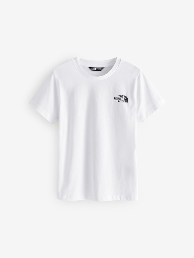 The North Face White Teen Simple Dome T-Shirt - Image 4 of 4 The North Face White Teen Simple Dome T-Shirt - Image 4 of 4