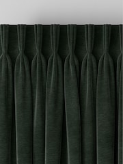 Green Soft Touch Chenille Made to Measure Curtain - Image 5 of 9