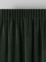 Green Soft Touch Chenille Made to Measure Curtain - Image 6 of 9
