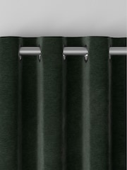 Green Soft Touch Chenille Made to Measure Curtain - Image 7 of 9