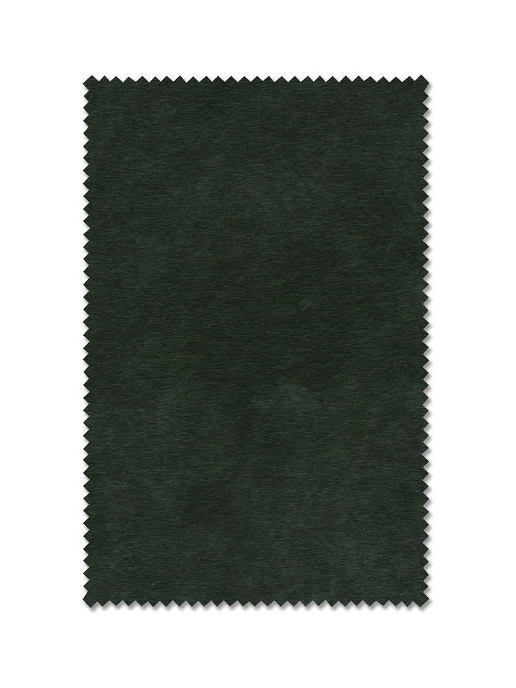 Green Soft Touch Chenille Made to Measure Curtain - Image 9 of 9
