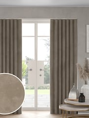 Natural Soft Touch Chenille Made to Measure Curtain - Image 1 of 9