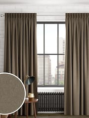Khaki Green Cosy Chenille Made to Measure Curtains - Image 1 of 10