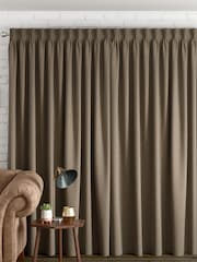 Khaki Green Cosy Chenille Made to Measure Curtains - Image 2 of 10